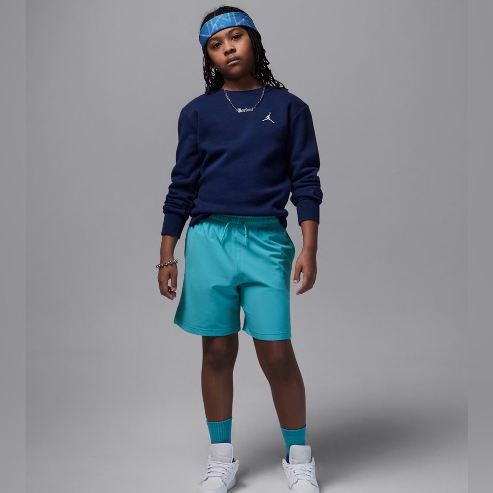 NWT [Jordan] Jumpman Play Shorts Washed Teal Big Kids Multiple Sizes S M L XL - Picture 4 of 13